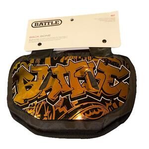 New Battle Sports 3D GRAFITTI  Football Back Plate Adult DKS